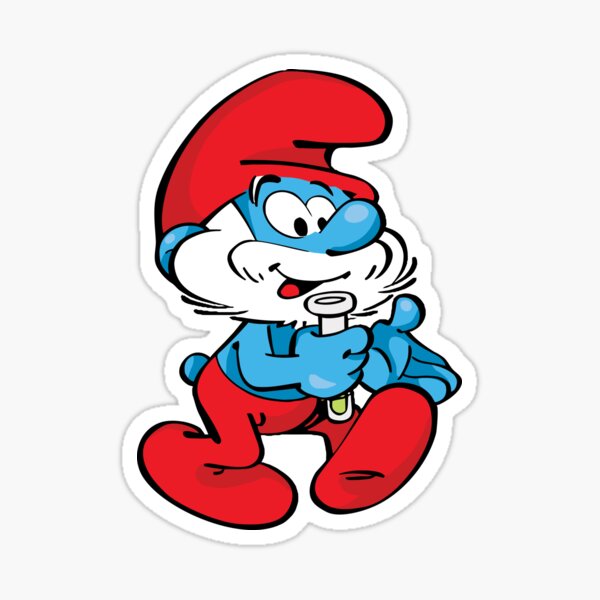 Papa Smurf Stickers | Redbubble