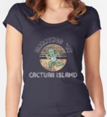 Cactuarathon- Final Fantasy Parody Women's Fitted Scoop T-Shirt