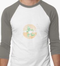 Cactuarathon- Final Fantasy Parody Men's Baseball ¾ T-Shirt