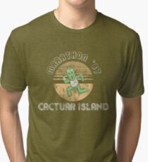 Cactuarathon- Final Fantasy Parody Tri-blend T-Shirt