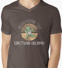 Cactuarathon- Final Fantasy Parody Men's V-Neck T-Shirt