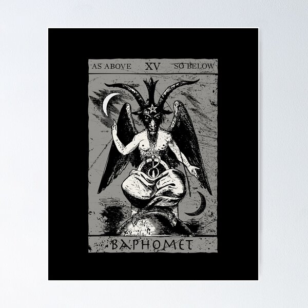 Item preview, Occult Baphomet Tarot Card Satanic Devil Vintage design designed and sold by A-Fashion.