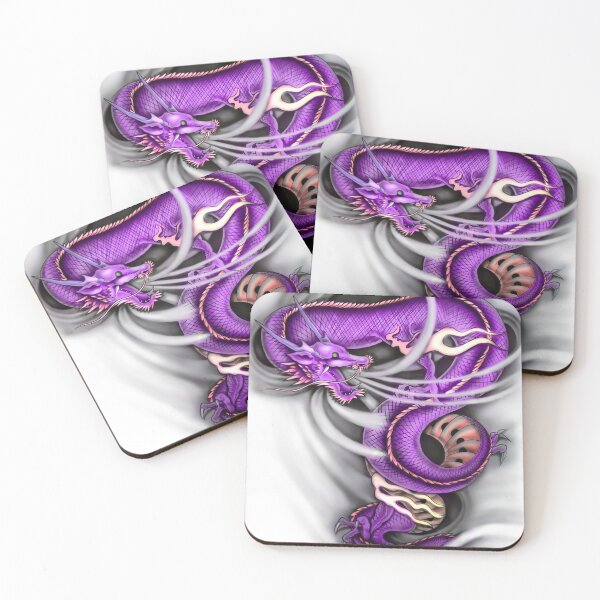 Item preview, purple dragon tattoo designed and sold by attracdionz.