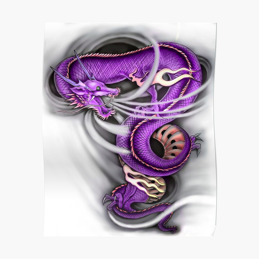 purple dragon tattoo purple dragon tattoo