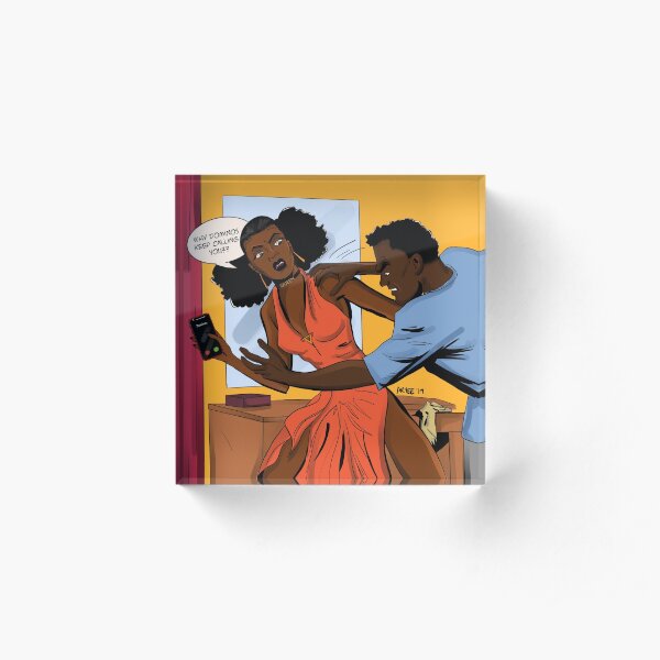 Ex's and Oh's Acrylic Block