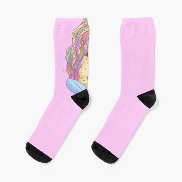 Cute Anime Girl Socks Redbubble - cute pastel girl roblox