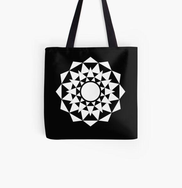 Colour your own mandala All Over Print Tote Bag