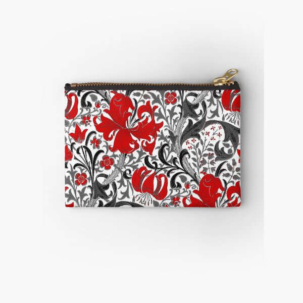 Item preview, William Morris Iris and Lily, Black, White and Red designed and sold by Marymarice.