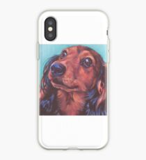 Vinilo o funda para iPhone Dachshund Fine Art Painting