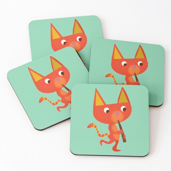Item preview, Orange Cat Playing A Flute designed and sold by VictorIos.