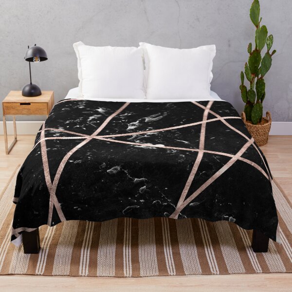 Item preview, Black Marble Rose Gold Geo Glam #1 #geo #decor #art  designed and sold by Anita's & Bella's Art.