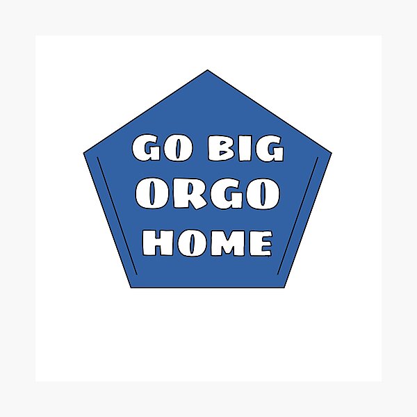 go big orgo home Photographic Print