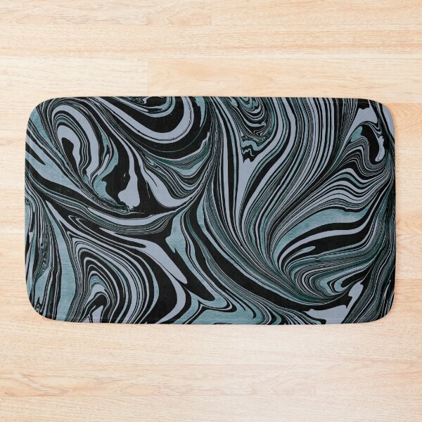 Item preview, Black Teal Grey Marble designed and sold by artsandsoul.