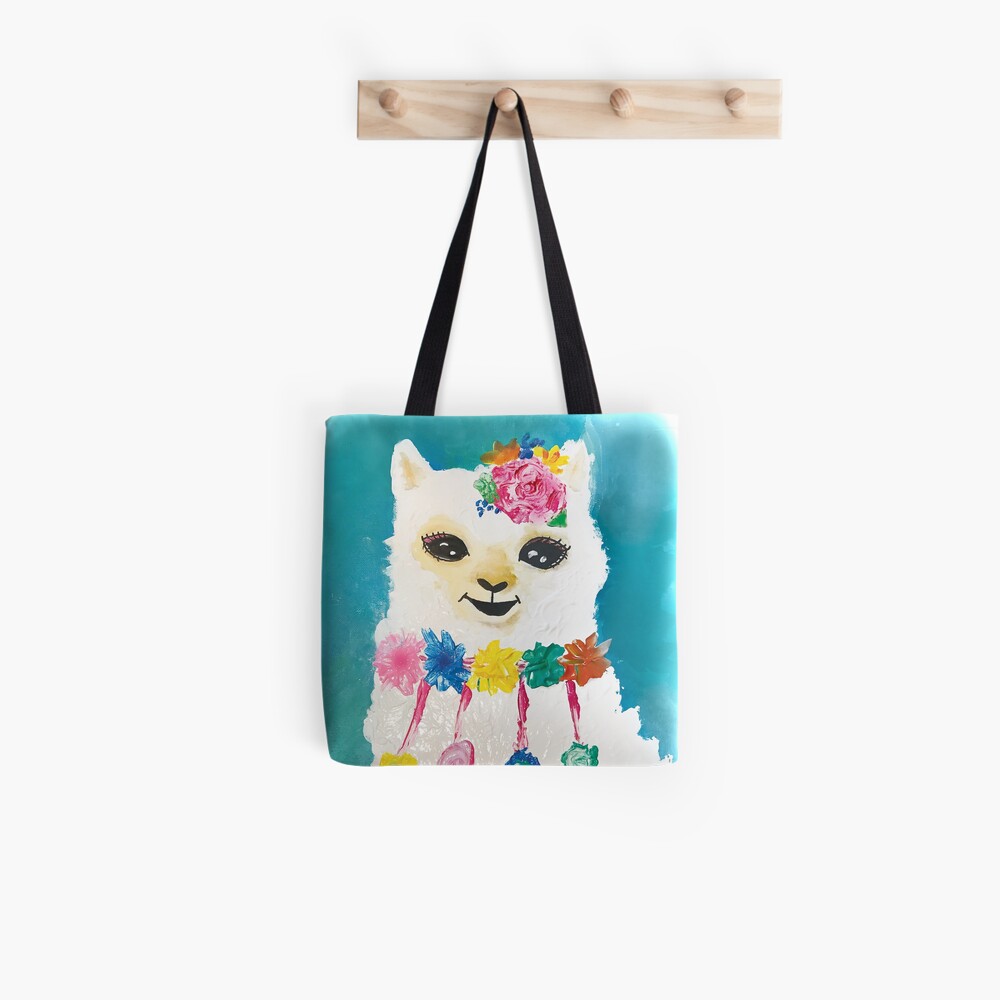 pom pom tote bag