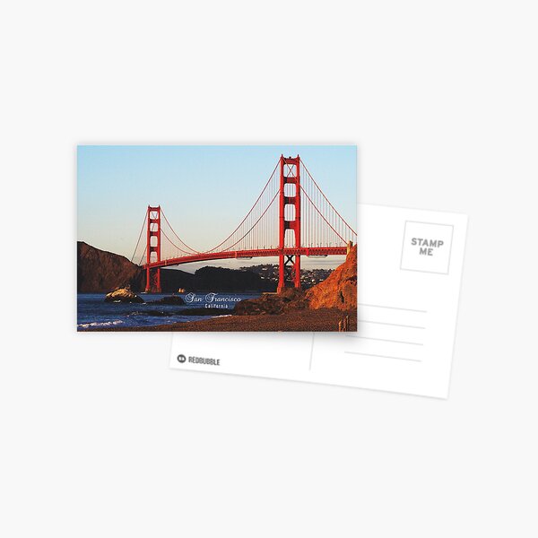San Francisco Golden Gate Bridge Baker Beach View Postcard