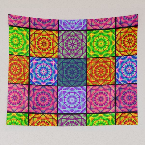 Item preview, Multi colored patchwork kaleidoscope #2 designed and sold by Carrie_Anne_Designs.