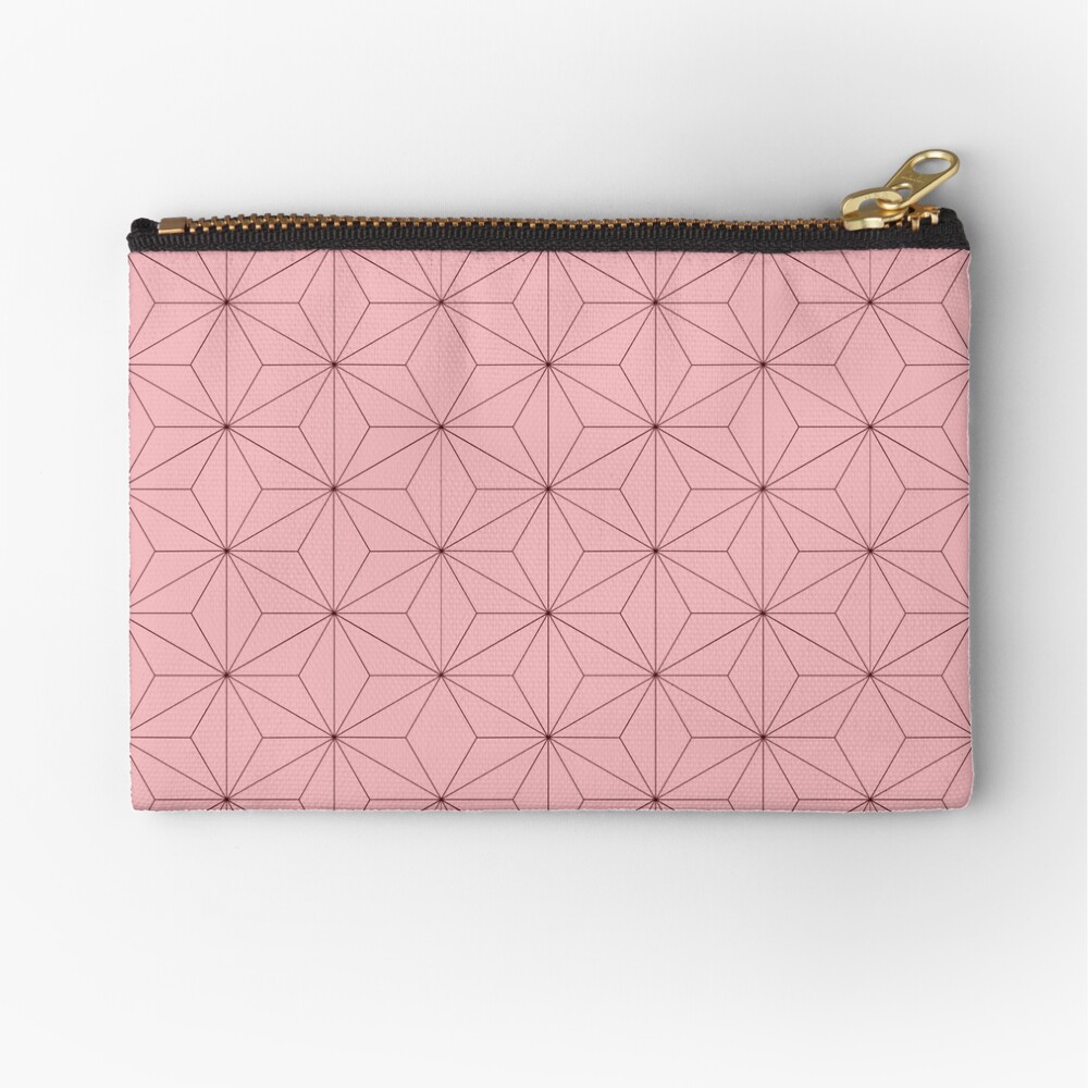 Nezuko Pattern Zipper Pouch