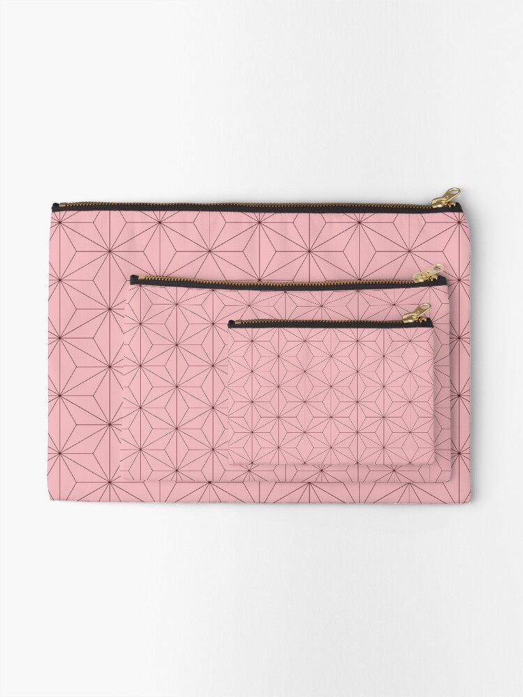 Alternate view of Nezuko Pattern Zipper Pouch