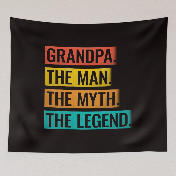 Item preview, Grandpa The Man The Myth The Legend - Grandfather Gift designed and sold by PremiumTShirts.
