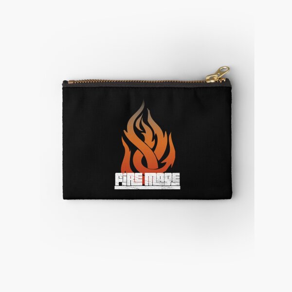 Item preview, Old School Wow & DnD Fire Mage Spell Design - Ignite the Fire and Crit-Chain! White On Black designed and sold by CloudDance.