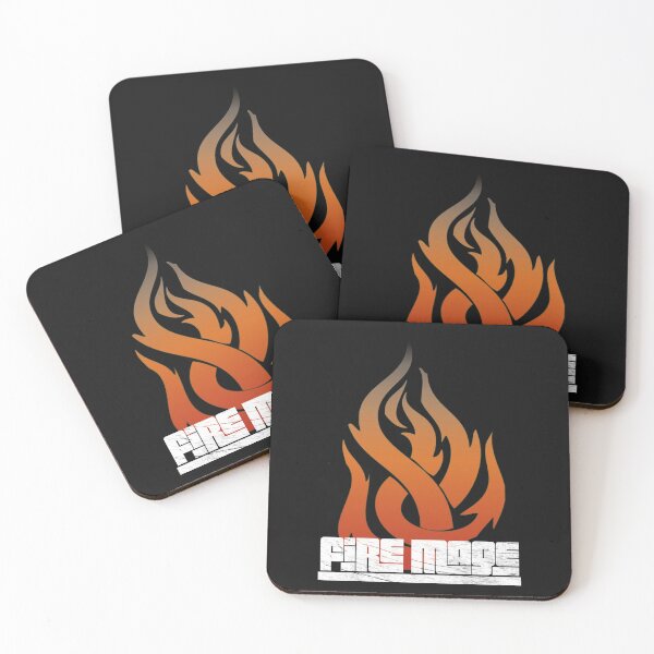 Item preview, Old School Wow & DnD Fire Mage Spell Design - Ignite the Fire and Crit-Chain! White On Black designed and sold by CloudDance.