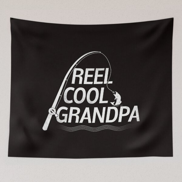 Item preview, Reel Cool Grandpa - Funny Fishing Grandfather Gift designed and sold by PremiumTShirts.