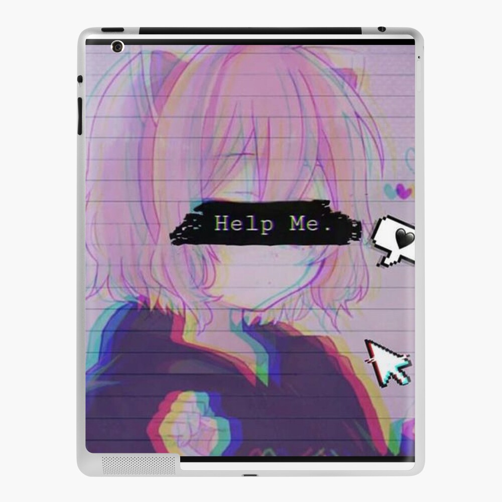 Help Me - Sad Anime Girl Art Board Print for Sale by LEVANKOV Items