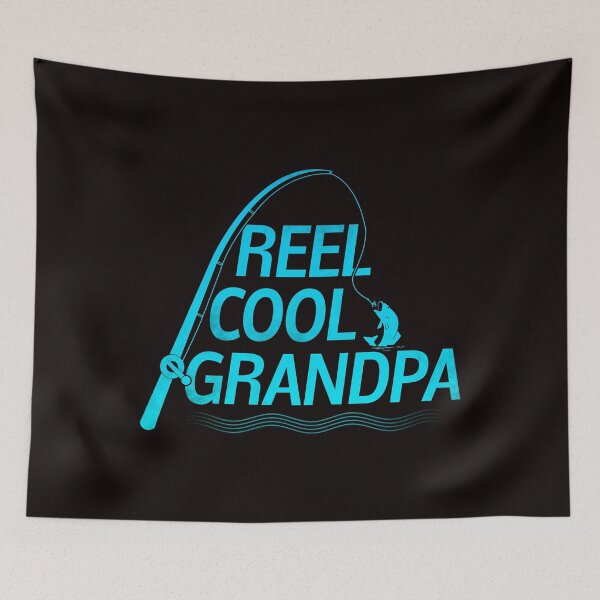 Item preview, Reel Cool Grandpa - Funny Fishing Grandfather Gift designed and sold by PremiumTShirts.