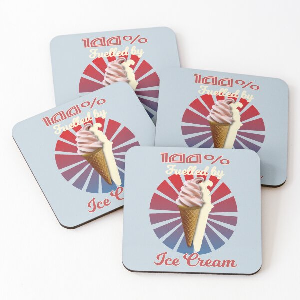 Item preview, ICE CREAM 100% Fuelled By Ice Cream. Retro Burst designed and sold by tinytiger77.