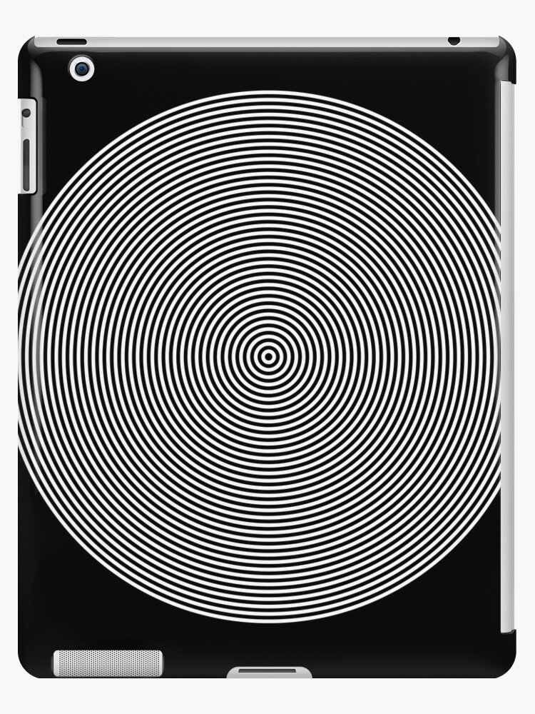 Black And White Op-Art Spiral iPad Case & Skin for Sale by artsandsoul