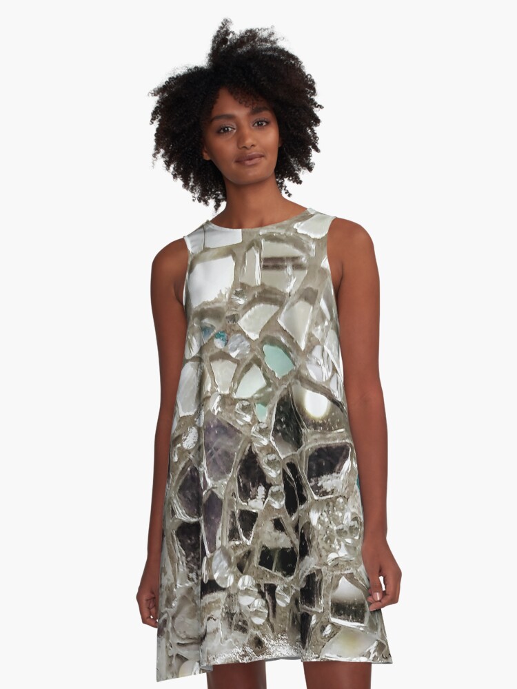 silver mirror dress