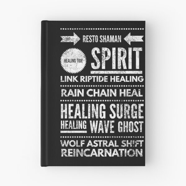 Item preview, Shaman Resto Healer DnD Spells - Raider Love - Cons - Streamers - W/B Block designed and sold by CloudDance.