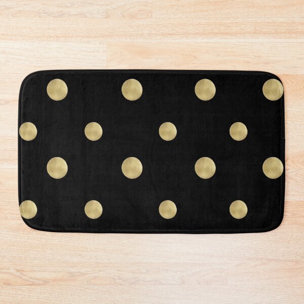 Item preview, Happy Polka Dots Gold on Black #1 #decor #art  designed and sold by Anita's & Bella's Art.