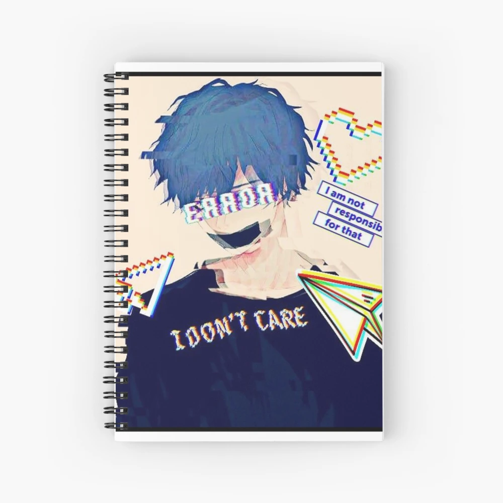 Sad Anime Girl Spiral Notebook for Sale by LEVANKOV Items