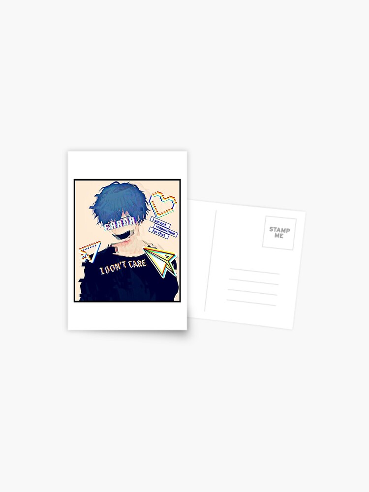 Error Glitch - Sad Anime Boy Art Board Print for Sale by LEVANKOV