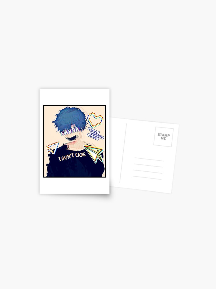 Error Glitch - Sad Anime Boy Art Board Print for Sale by LEVANKOV Items