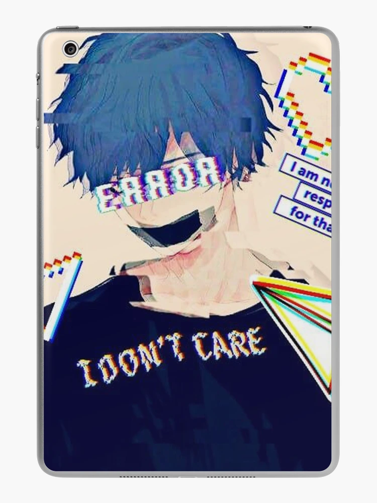 Error Glitch - Sad Anime Boy | Art Board Print