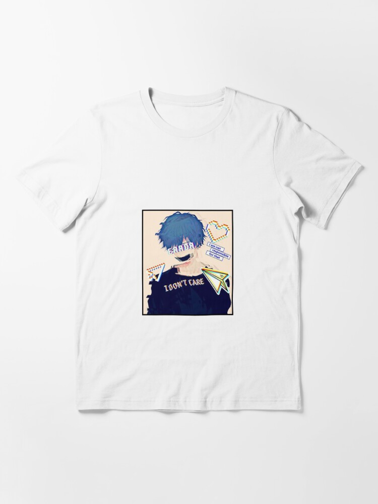Glitch Sad Anime Boy Pfp T Shirt Cheap