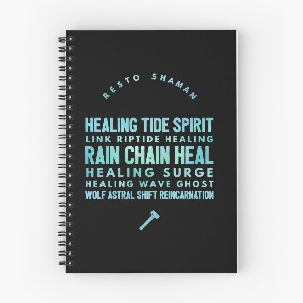 Item preview, Shaman Resto Healer DnD Spells - Raider Love - Cons - Streamers - Blue Healing Rain designed and sold by CloudDance.