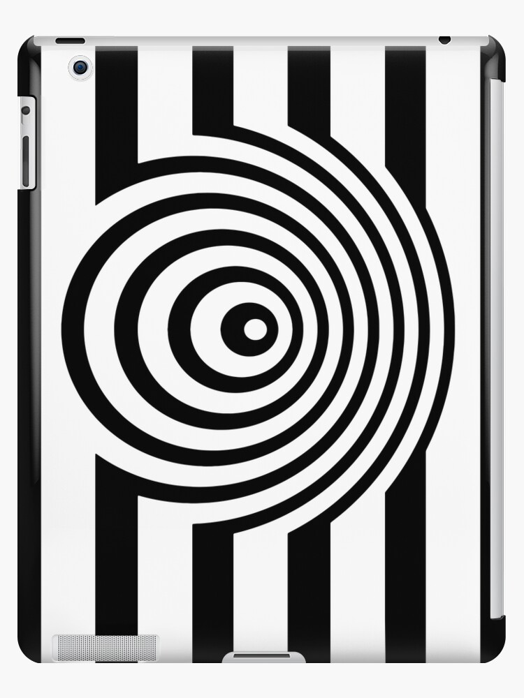 Black And White Op-Art Spiral iPad Case & Skin for Sale by artsandsoul
