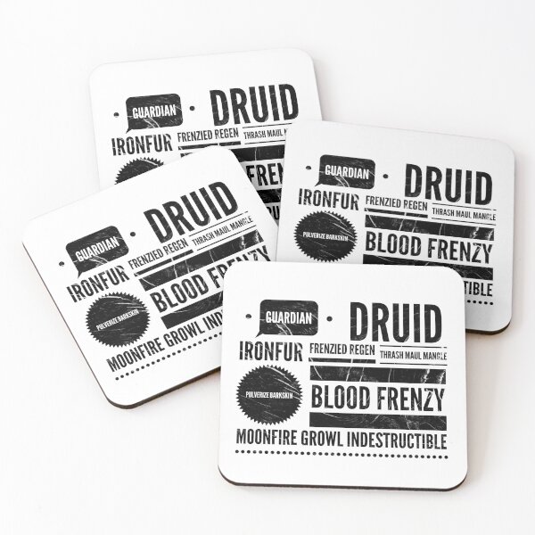 Item preview, Guardian Bear Druid Mantra: DnD Spells and Attacks - TANK- Gamer B/W Block2 designed and sold by CloudDance.