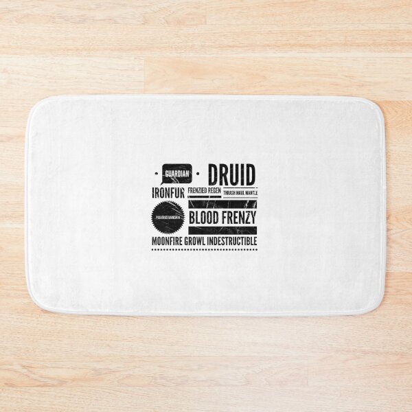 Item preview, Guardian Bear Druid Mantra: DnD Spells and Attacks - TANK- Gamer B/W Block2 designed and sold by CloudDance.