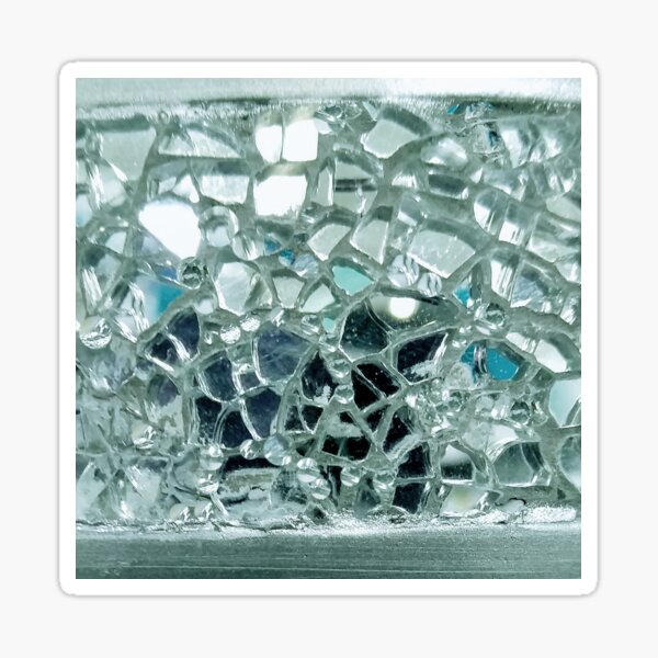 Item preview, Photographic Image of Icy Blue Mirror and Glass Mosaic designed and sold by CrazyCraftLady.