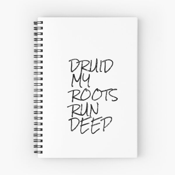 Item preview, Druid Mantra: My Roots Run Deep - Healer - Tank - DPS- Gamer B/W 80s designed and sold by CloudDance.