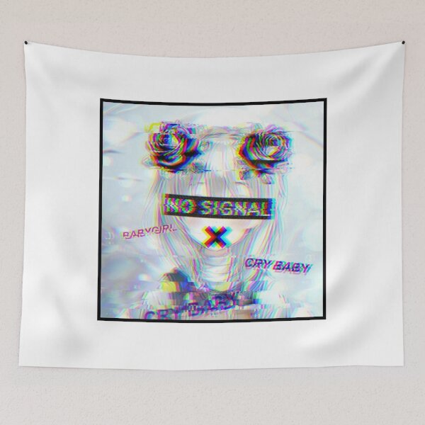 Item preview, No Signal - Sad Anime Girl designed and sold by Daddydesigns Clothing.