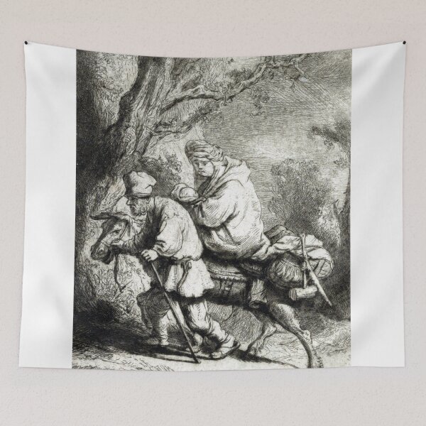 Item preview, Flight into Egypt - Rembrandt - 1633 designed and sold by CrankyOldDude.
