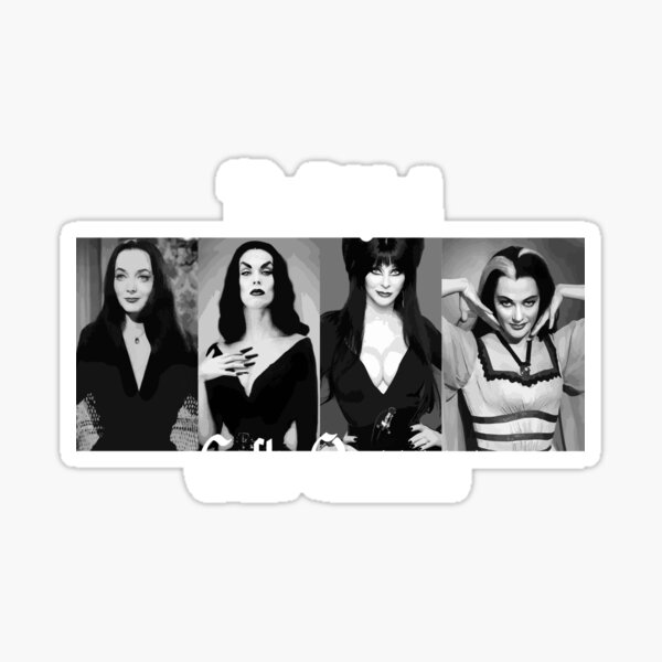 Item preview, The Original Goth Queens Vampira Morticia Adams Lily Munster Bride of Frankenstein Gothic Halloween  designed and sold by arrowroottees.