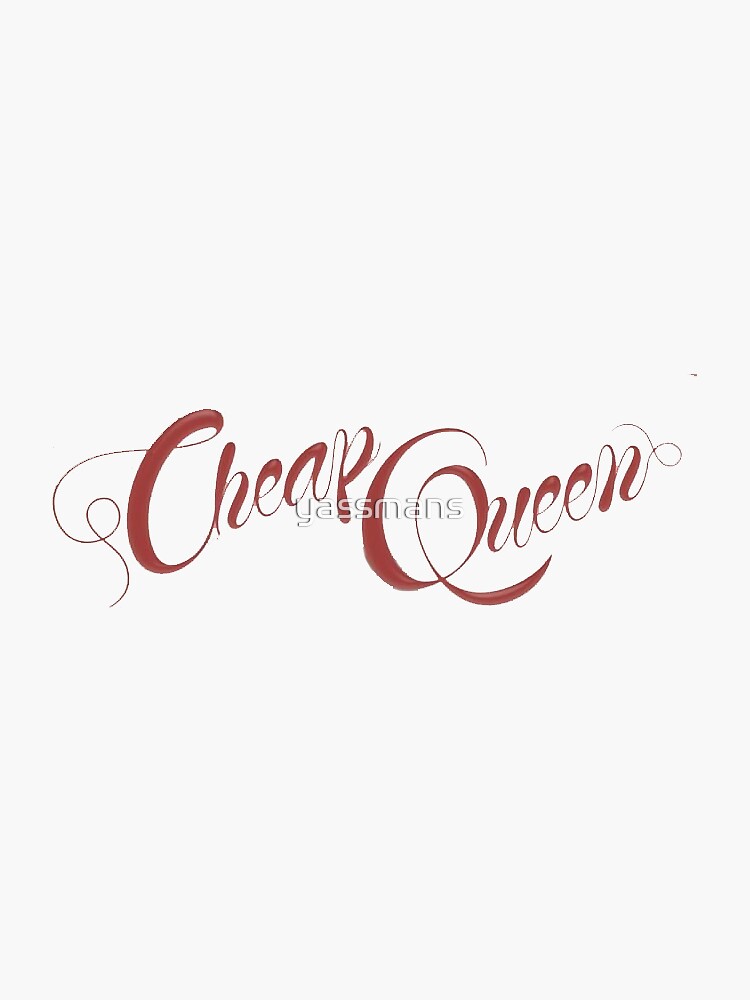 "cheap queen album" Sticker for Sale by yassmans Redbubble