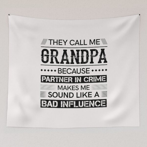 Item preview, They Call Me Grandpa Because Partner In Crime - Grandfather Gift designed and sold by PremiumTShirts.