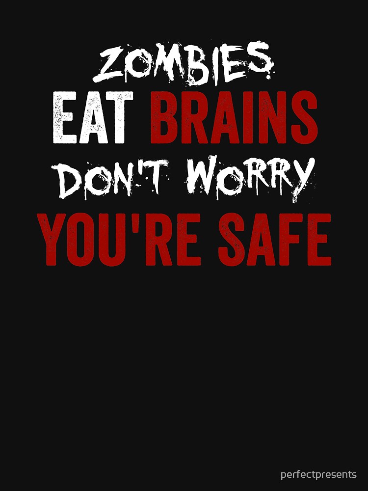 Mens Zombies Eat Brains Don't Worry You're Safe Boxer Briefs Funny Und –  Nerdy Shirts